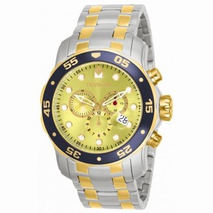 Invicta Pro Dive Chronograph Champagne Dial Two-tone Men's Watch 80080