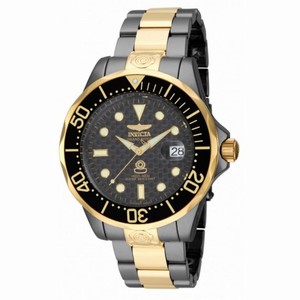 Invicta Pro Diver Automatic Black Carbon Fiber Dial Two-tone Men's Watch 15846