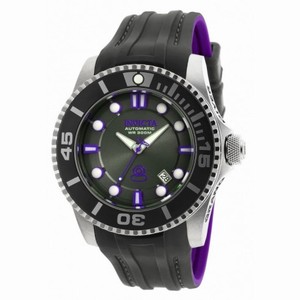 Invicta Pro Diver Automatic Black Dial Black and Purple Silicone Men's Watch 20201