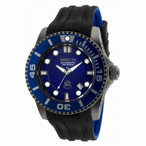 Invicta Pro Diver Automatic Blue Dial Black and Blue Polyurethane Men's Watch 20204