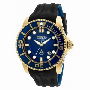 Invicta Pro Diver Automatic Blue Dial Black and Darlk Blue Polyurethane Men's Watch 20203