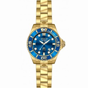 Invicta Pro Diver Automatic Blue Dial Gold-plated Men's Watch 19806
