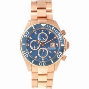 Invicta Pro Diver Automatic Chronograph Blue Dial Rose Gold-plated Men's Watch 13012