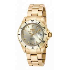 Invicta Pro Diver Automatic Gold Dial Gold-plated Men's Watch 18508