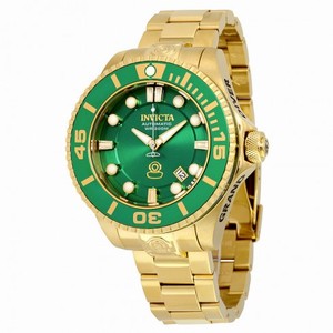 Invicta Pro Diver Automatic Green Dial Gold-plated Men's Watch 19805
