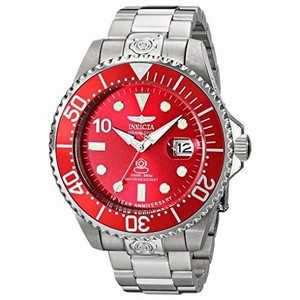 Invicta Pro Diver Automatic Red Dial Stainless Steel Men's Watch 16858