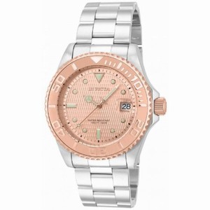 Invicta Pro Diver Automatic Rose Dial Stainless Steel Men's Watch 14757