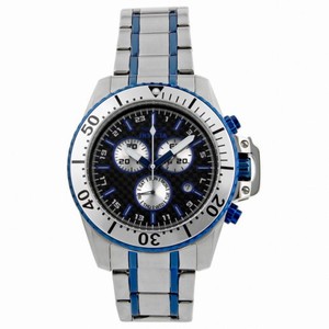Invicta Pro Diver Black Carbon Dial Brushed Stainless Steel Men's Watch 11287