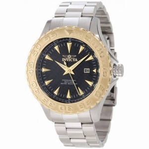 Invicta Pro Diver Black Carbon Fiber Dial Stainless Steel Men's Watch 12556