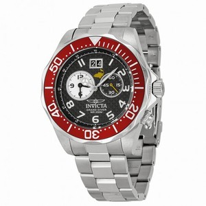 Invicta Pro Diver Black Carbon Fiber Dial Stainless Steel Men's Watch 14444