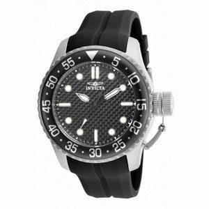 Invicta Pro Diver Black Dial Black Silicone Men's Sports Watch 17510