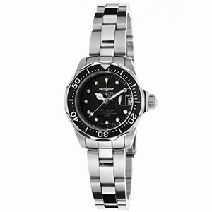 Invicta Pro Diver Black Dial Stainless Steel Ladies Watch 17032
