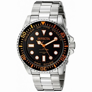 Invicta Pro Diver Black Dial Stainless Steel Men's Stainless Steel Watch 20120