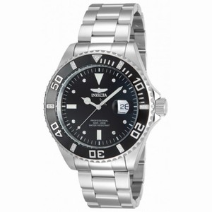 Invicta Pro Diver Black Dial Stainless Steel Men's Watch 12817