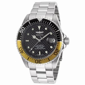 Invicta Pro Diver Black Dial Stainless Steel Men's Watch 15587