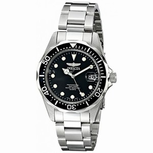Invicta Pro Diver Black Dial Stainless Steel Men's Watch 17046