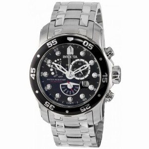 Invicta Pro Diver Black Dial Stainless Steel Men's Watch 6086