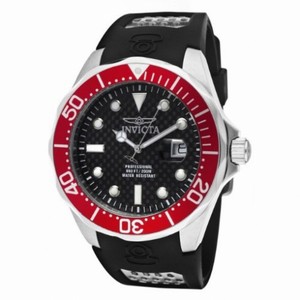 Invicta Pro Diver Black Polyurethane Quartz Men's Watch 12561