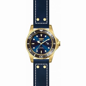 Invicta Pro Diver Blue Dial Blue Leather Men's Watch 22076