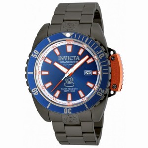 Invicta Pro Diver Automatic Blue Dial Gunmetal Ion-plated Men's Watch 19870