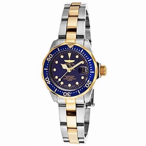 Invicta Pro Diver Blue Dial Two-tone Ladies Watch 17035