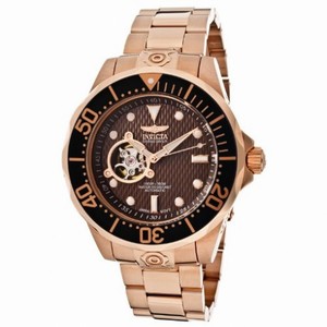 Invicta Pro Diver Brown Dial 18kt Rose Gold-plated Men's Watch 13713