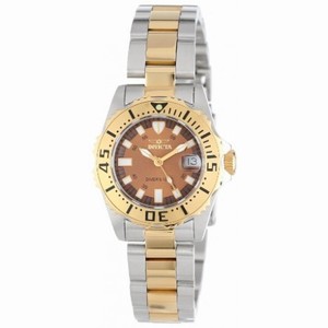 Invicta Pro Diver Brown Dial Two-tone Ladies Watch 14372