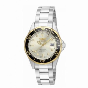 Invicta Pro Diver Champagne Dial Stainless Steel Unisex Watch 12808