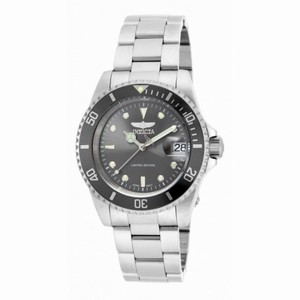 Invicta Pro Diver Charcoal Dial Stainless Steel Men's Watch ILE8926A