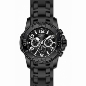 Invicta Pro Diver Chronograph Black Dial Black Ion-plated Men's Watch 15025