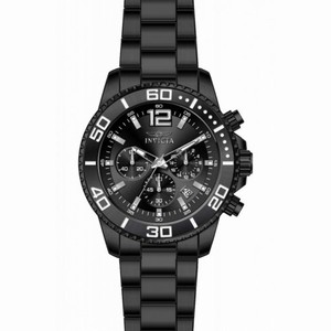 Invicta Pro Diver Chronograph Black Dial Black Ion-plated Men's Watch 17404