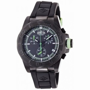 Invicta Pro Diver Chronograph Black Dial Black Polyurethane Men's Watch 12156
