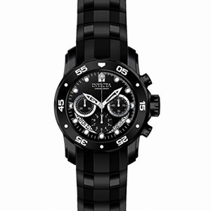 Invicta Pro Diver Chronograph Black Dial Black Polyurethane Men's Watch 21930