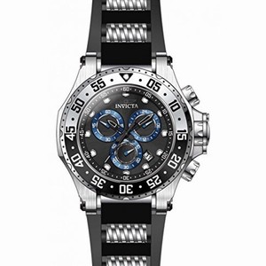 Invicta Pro Diver Chronograph Black Dial Black Silicone Men's Watch 21830