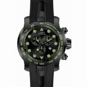 Invicta Pro Diver Chronograph Black Dial Gold Silicone Men's Watch 17812