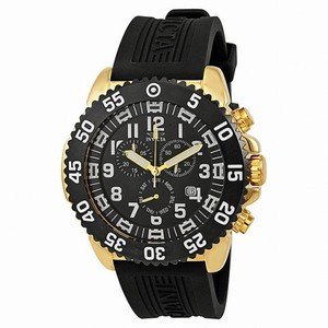 Invicta Pro Diver Chronograph Black Dial Gold-plated Men's Watch and Strap Set 12531