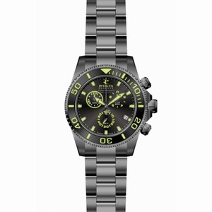 Invicta Pro Diver Chronograph Black Dial Gunmetal PVD Stainless Steel Men's Watch 12110