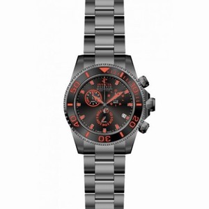 Invicta Pro Diver Chronograph Black Dial Gunmetal PVD Stainless Steel Men's Watch 12111