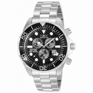 Invicta Pro Diver Chronograph Black Dial Stainless Steel Men's Watch 12568
