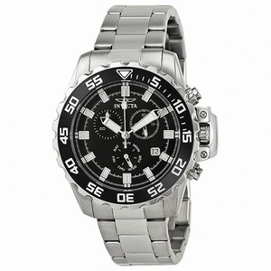 Invicta Pro Diver Chronograph Black Dial Stainless Steel Men's Watch 13624