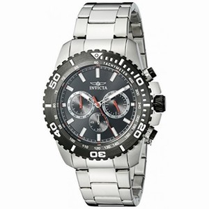 Invicta Pro Diver Chronograph Black Dial Stainless Steel Men's Watch 19842