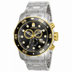 Invicta Pro Diver Chronograph Black Dial Stainless Steel Men's Watch 80039