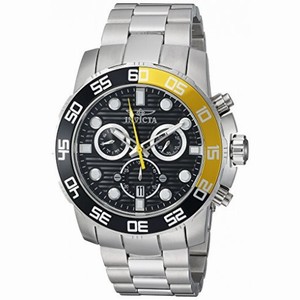Invicta Pro Diver Chronograph Black Dial Stainlwaa Steel Men's Watch 21553