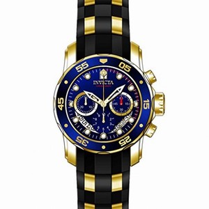 Invicta Pro Diver Chronograph Blue Dial Black Polyurethane Men's Watch 21929