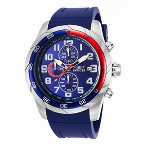 Invicta Pro Diver Chronograph Blue Dial Black Polyurethane Men's Watch 21946