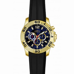Invicta Pro Diver Chronograph Blue Dial Black Silicone Men's Watch 20299