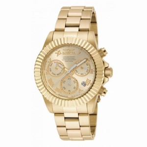 Invicta Pro Diver Chronograph Champagne Dial Gold-tone Men's Watch 16346