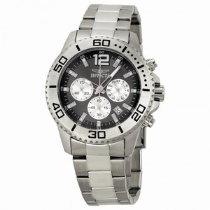 Invicta Pro Diver Chronograph Charcoal Dial Stainless Steel Men's Watch 17398
