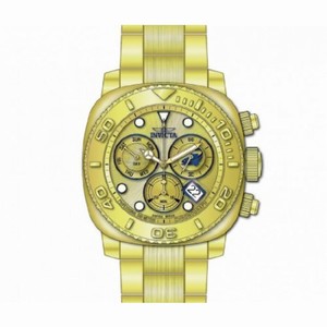 Invicta Pro Diver Chronograph Gold Dial Gold-tone Men's Watch 14650
