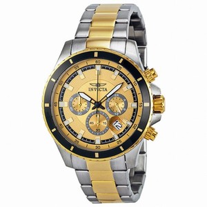 Invicta Pro Diver Chronograph Gold Dial Two-tone Men's Watch 12456